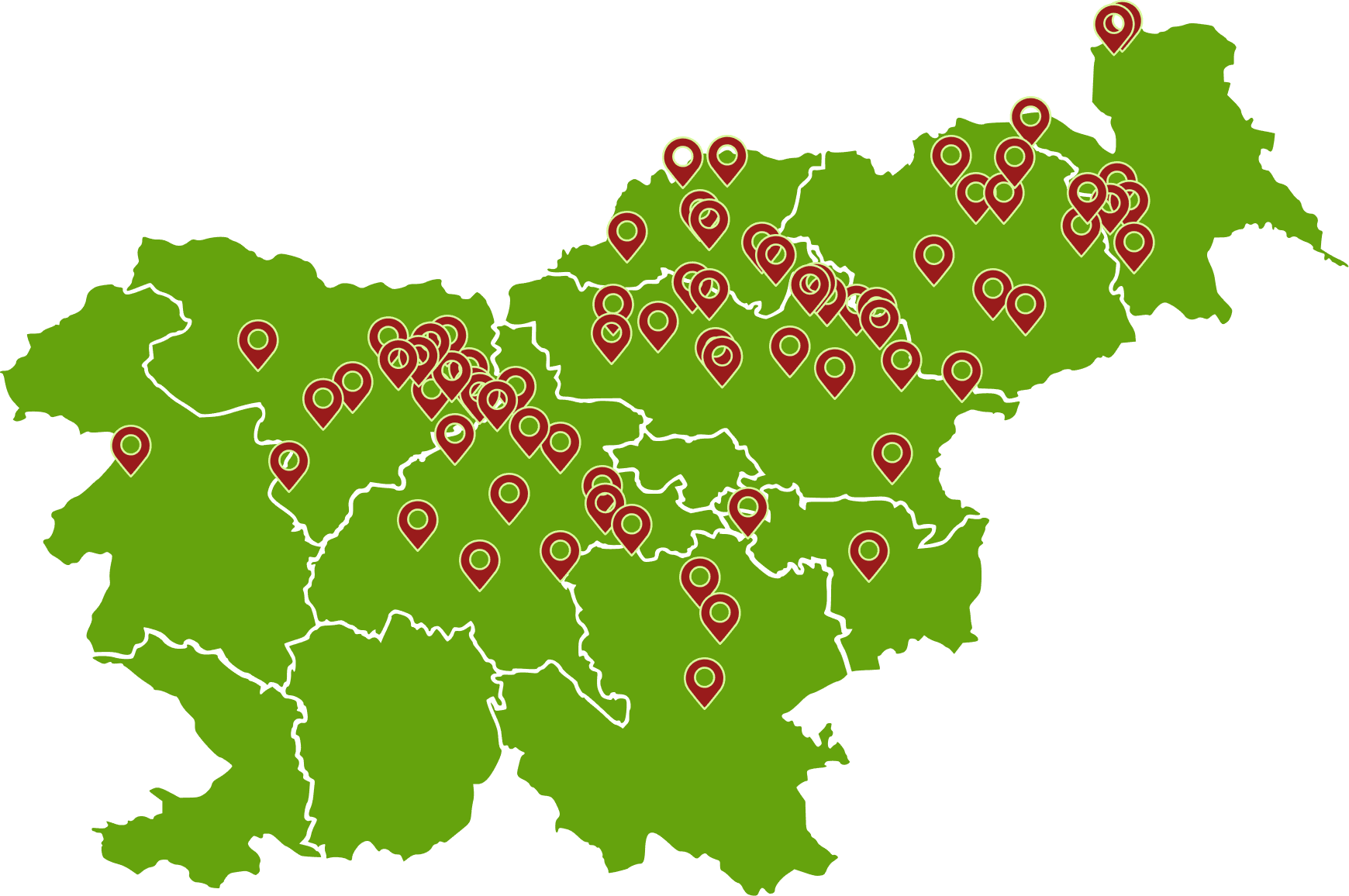 Zemljevid Slovenije